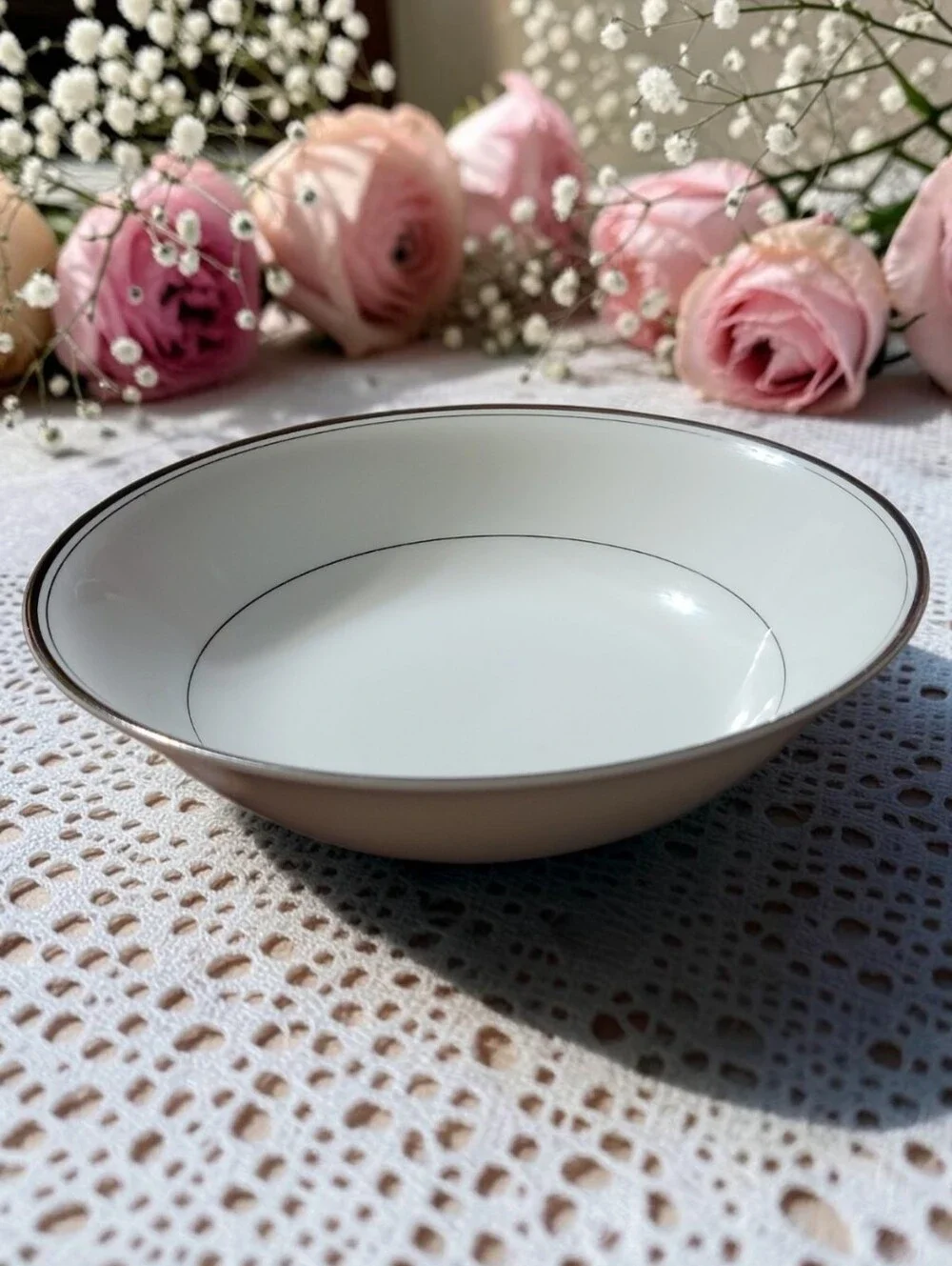 Vtg Fine China Japan Sakurai Designer Series Castle Vegetable Fruit Bowl